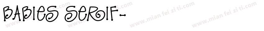 babies serif字体转换